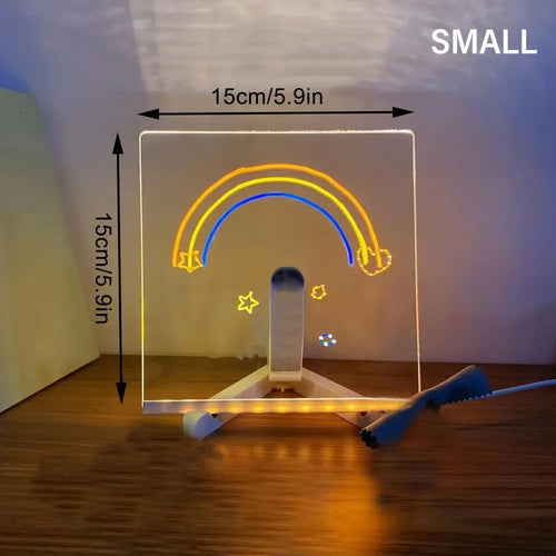 Leuk lichtgevend tekenbord voor aantekeningen en kunst